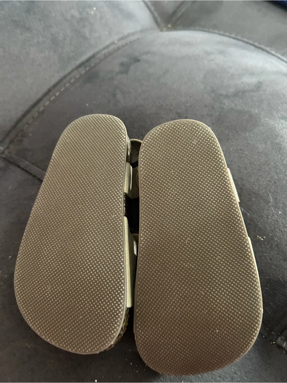 Old Navy Taupe Kids Suede Buckle Sandals